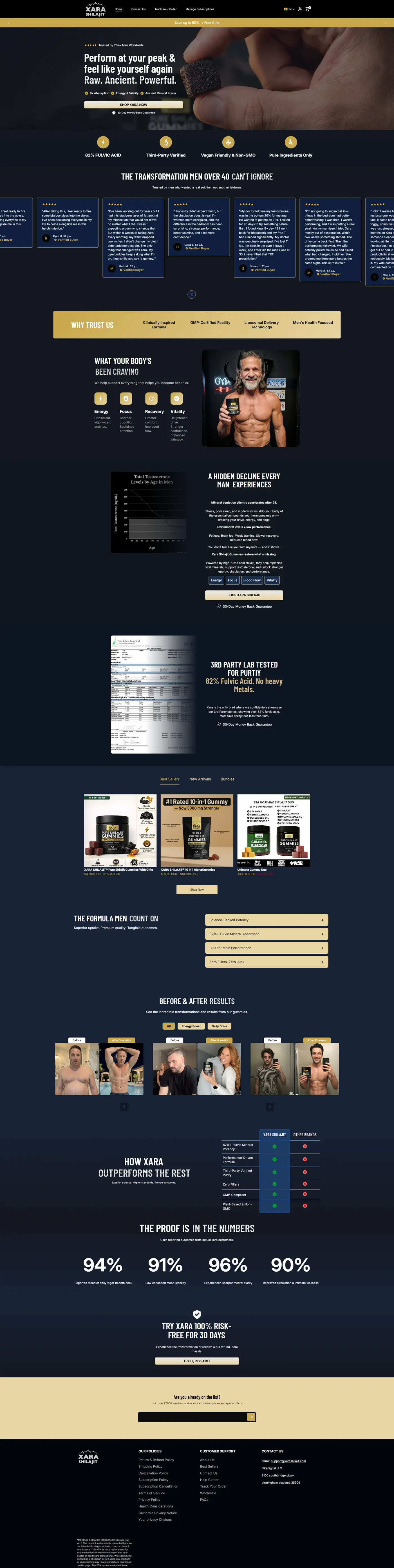 Home page after redesign